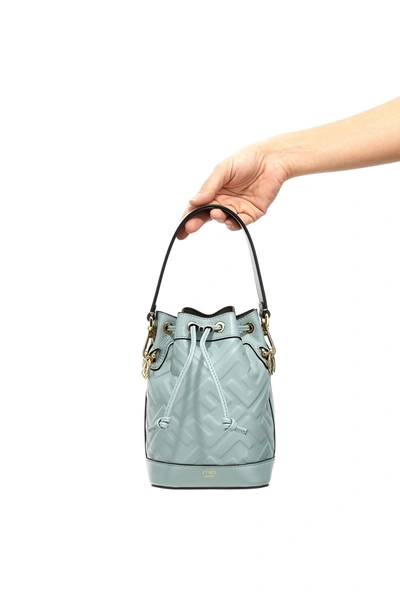 Shop Fendi Women 'mon Tresor' Mini Handbag In Blue