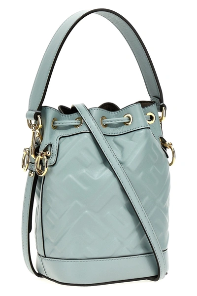 Shop Fendi Women 'mon Tresor' Mini Handbag In Blue