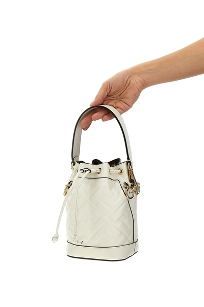 Shop Fendi Women 'mon Tresor' Mini Handbag In White