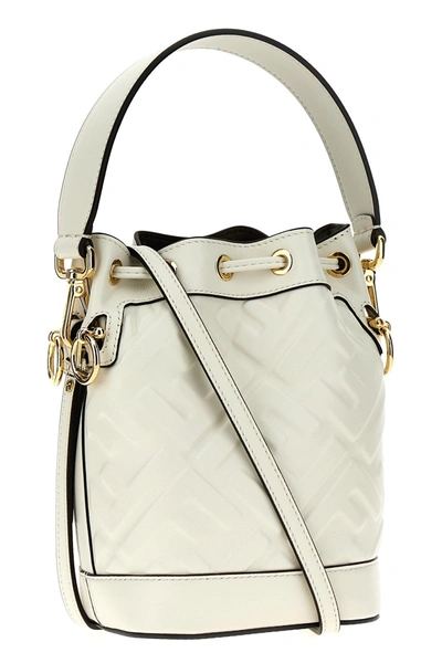 Shop Fendi Women 'mon Tresor' Mini Handbag In White