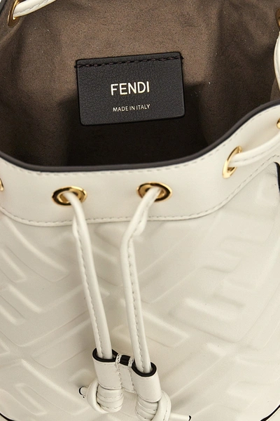 Shop Fendi Women 'mon Tresor' Mini Handbag In White