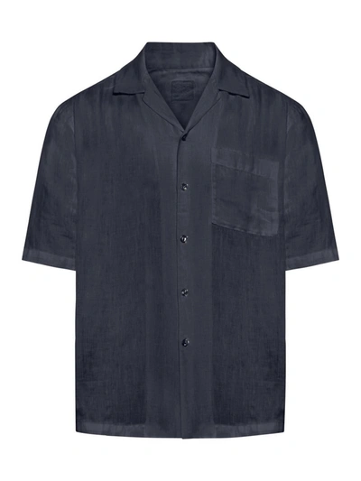 Shop 120% Lino Shirt In Blue