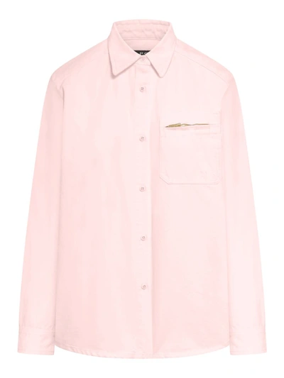 Shop Apc A.p.c. Shirt In Pink & Purple
