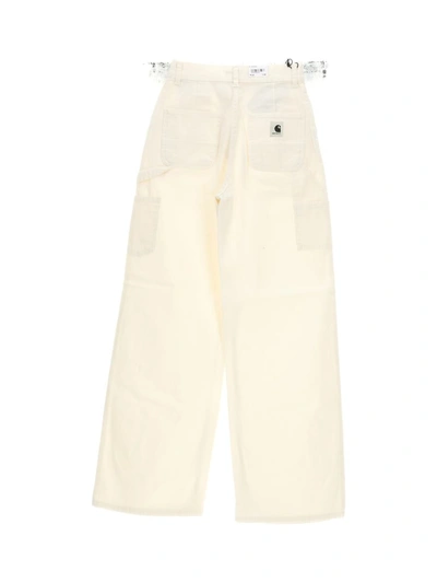 Shop Carhartt Wip Trousers In Wax Stone