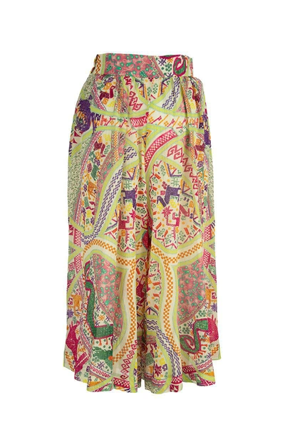 Shop Etro Skirt Trousers With Multi-coloured Geometric Design In Multicolor