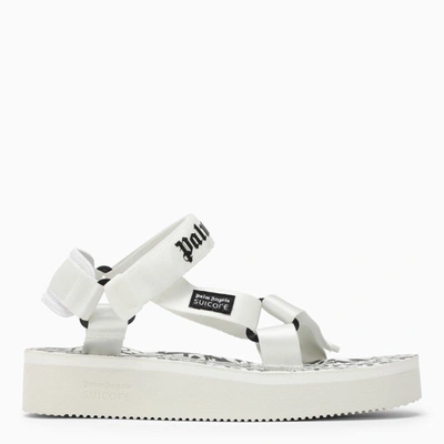 Palm Angels White Suicoke Edition Depa Sandals In White