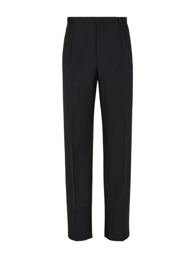 Shop Fendi Regular & Straight Leg Pants In Black
