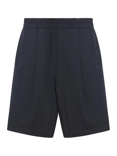 Shop Giorgio Armani Bermuda Shorts In Blue