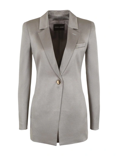 Shop Giorgio Armani Jacket In Grey