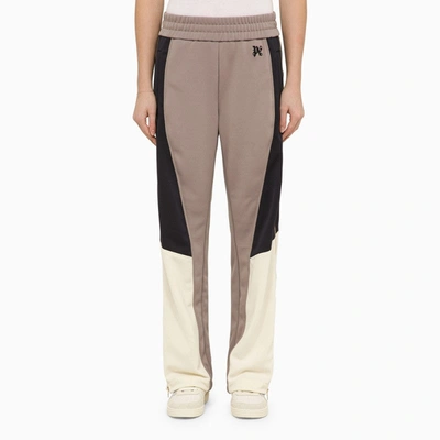 Shop Palm Angels Sporty Lilac Colour-block Trousers Women In Pink