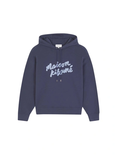 Shop Maison Kitsuné Hoodies Sweatshirt In Blue