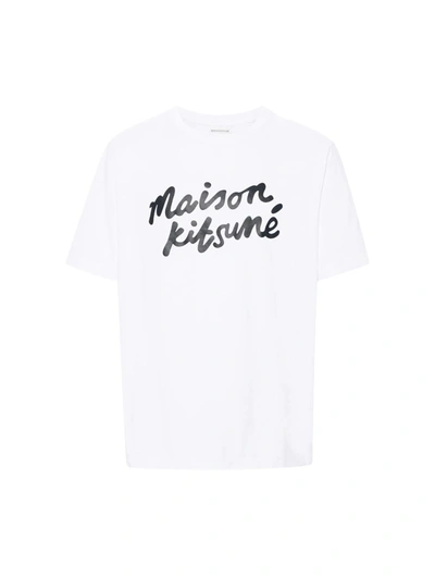 Shop Maison Kitsuné T-shirts In White