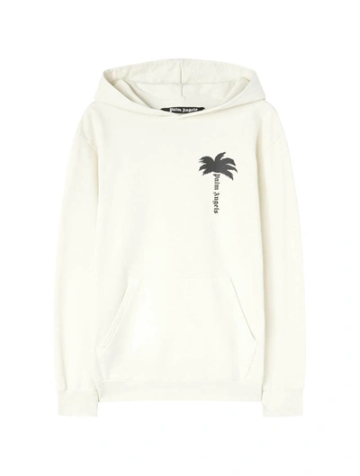 Shop Palm Angels Hoodies Sweatshirt In White