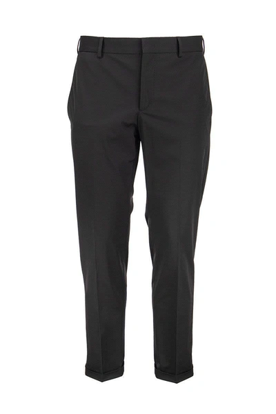 Shop Pt Torino 'epsilon' Trousers In Technical Fabric In Black