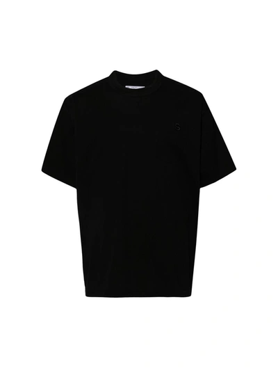 Shop Sacai T-shirts In Black