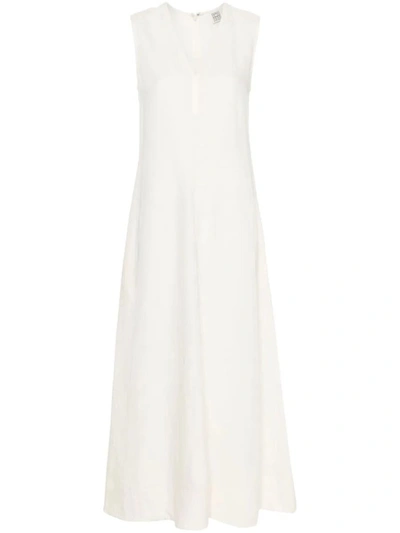 Shop Totême Dress In Off White