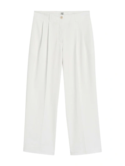 Shop Totême Regular & Straight Leg Pants In White
