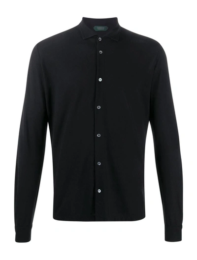 Shop Zanone Shirt In Black