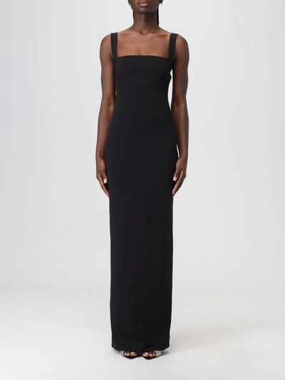 Shop Solace London Dress Woman Black Woman