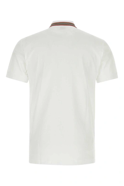 Shop Burberry Polo In White