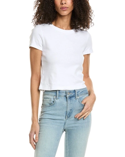 Shop Michael Stars Mimi Crop T-shirt In White