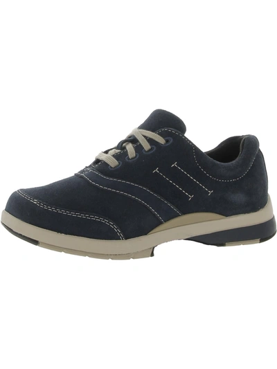Shop Drew Columbia Womens Suede Walking Athletic And Training Shoes In Blue