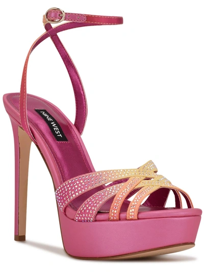 Shop Nine West Gobig2 Womens Dressy Platform Heels In Pink