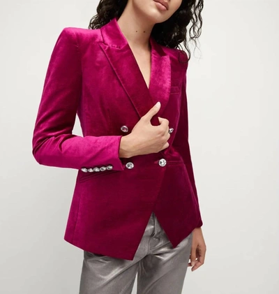 Shop Veronica Beard Elam Dickey Jacket In Pink