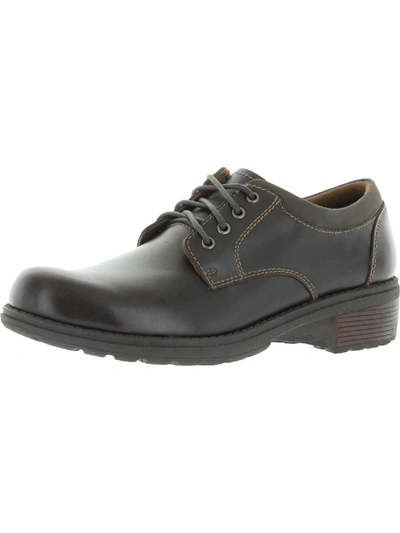 Shop Eastland Stride Womens Leather Lace Up Oxfords In Brown