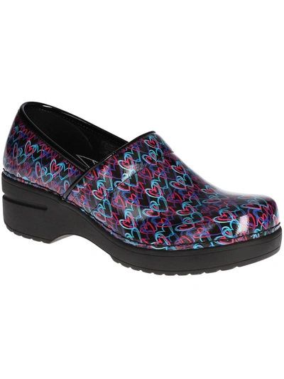 Shop Easy Works By Easy Street Lead Womens Patent Leather Printed Clogs In Multi