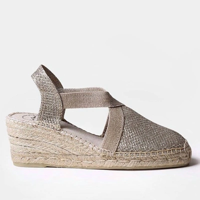 Shop Toni Pons Triton Espadrille In Platinum In Silver