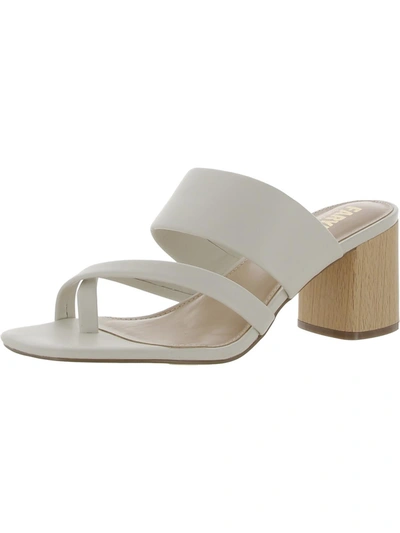 Shop Faryl By Farylrobin Rina Womens Leather Slip-on Heels In White