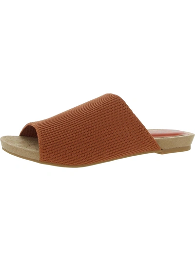 Shop Bellini Nigh Womens Slip On Flat Slide Sandals In Orange