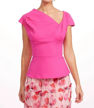 Eva Franco Yuki Top In Pink Punch In Pink