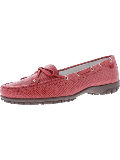 Shop Marc Joseph Cypress Hill Golf Womens Leather Sport Golf Shoes In Red
