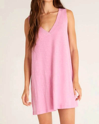 Shop Z Supply Sparrow Mini Tank Dress In Orchid Pink