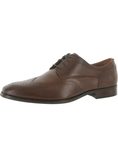 Shop Florsheim Sorrento Mens Leather Lace-up Oxfords In Green