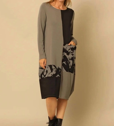 Shop Chalet Et Ceci Samara Dress In Slate In Grey