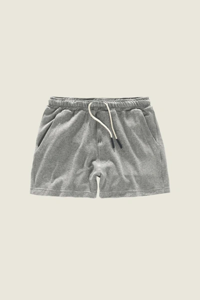 Shop Oas Grey Terry Shorts In 10-grey