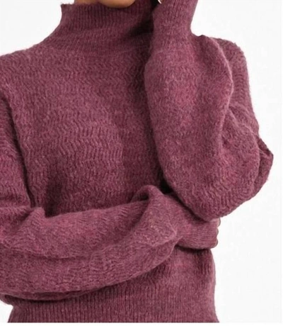 Shop Molly Bracken Kay Knit Sweater In Purple