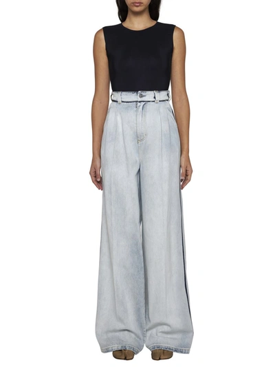 Maison Margiela 5 Pockets Carpenter Jeans In Blue