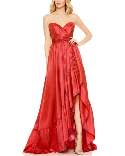 Shop Mac Duggal Gown In Red