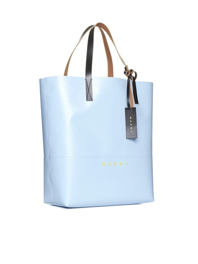 Shop Marni Bags In Clear Blue