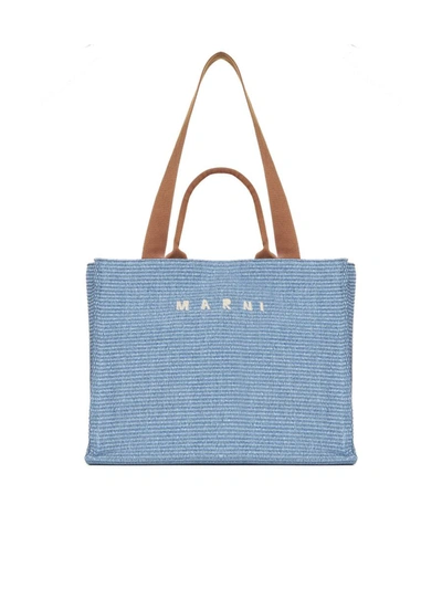 Shop Marni Bags In Opal/moca