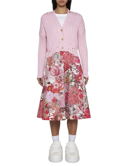 Shop Marni Skirts In Pink Clematis