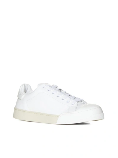 Shop Marni Sneakers In Lily White/lily White