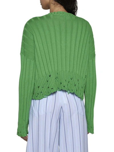 Shop Marni Sweaters In Moss