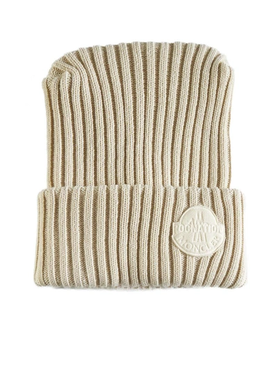 Shop Moncler Genius Moncler Roc Nation By Jay-z Hats In Cream