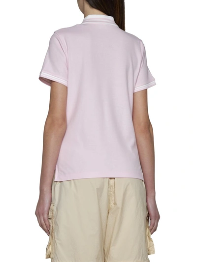 Shop Moncler T-shirts And Polos In Pink