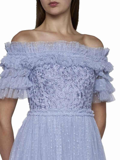 Shop Needle & Thread Needle&thread Dresses In Iris Blue